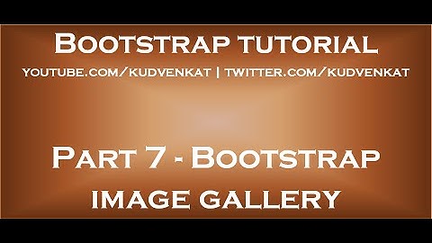Bootstrap image gallery