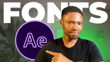 How to import FONTS into AFTER EFFECTS (2024) | After effects tutorial