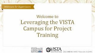 Leveraging the VISTA Campus for Project Training