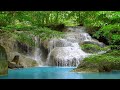 Relaxing Waterfall Sounds (Erawan falls) Peaceful Forest River, 10 Hours, White Noise for Sleeping.