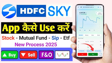 ✅ HDFC Sky app kaise use kare - hdfc demat account opening process - hdfc sky app demo - Full Guide