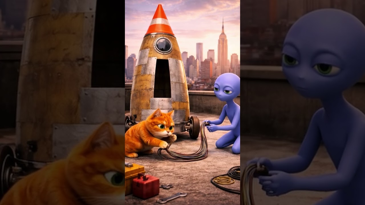 Meow & Blue Built a Homemade Rocket… Then It Went to Space 🌈🚀 