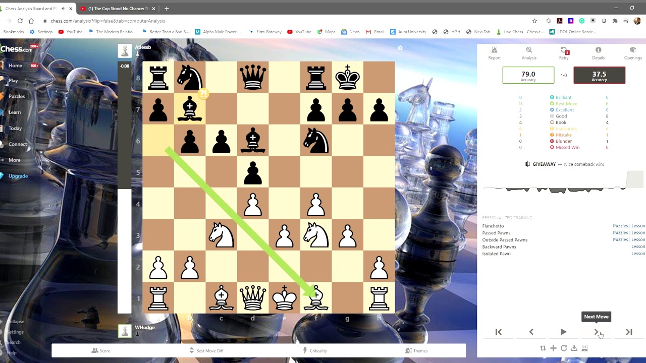 Chess Analysis Board and PGN Editor Chess com Google Chrome 2020 07 08