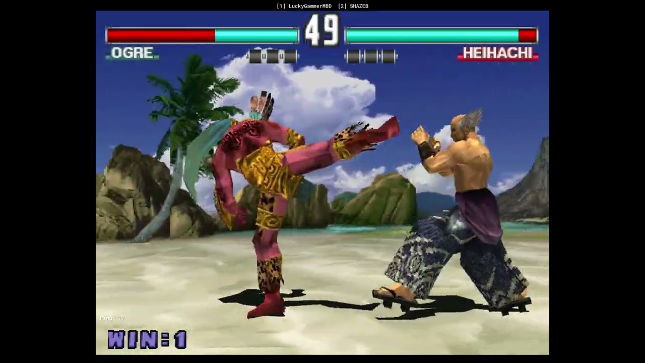 Tekken 3 online Lucky VS Shazeb Match - YouTube