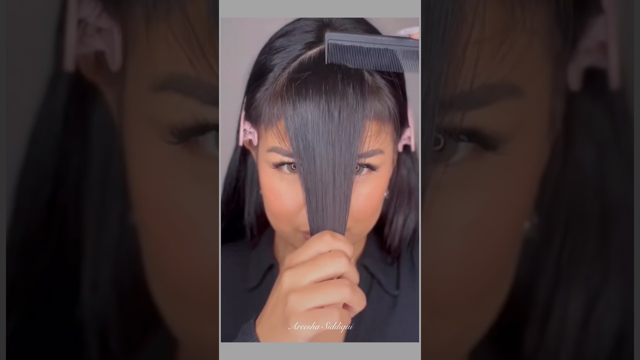 Korean Front hair cutting tutorial #hair #haircut #hairstyle #shorts