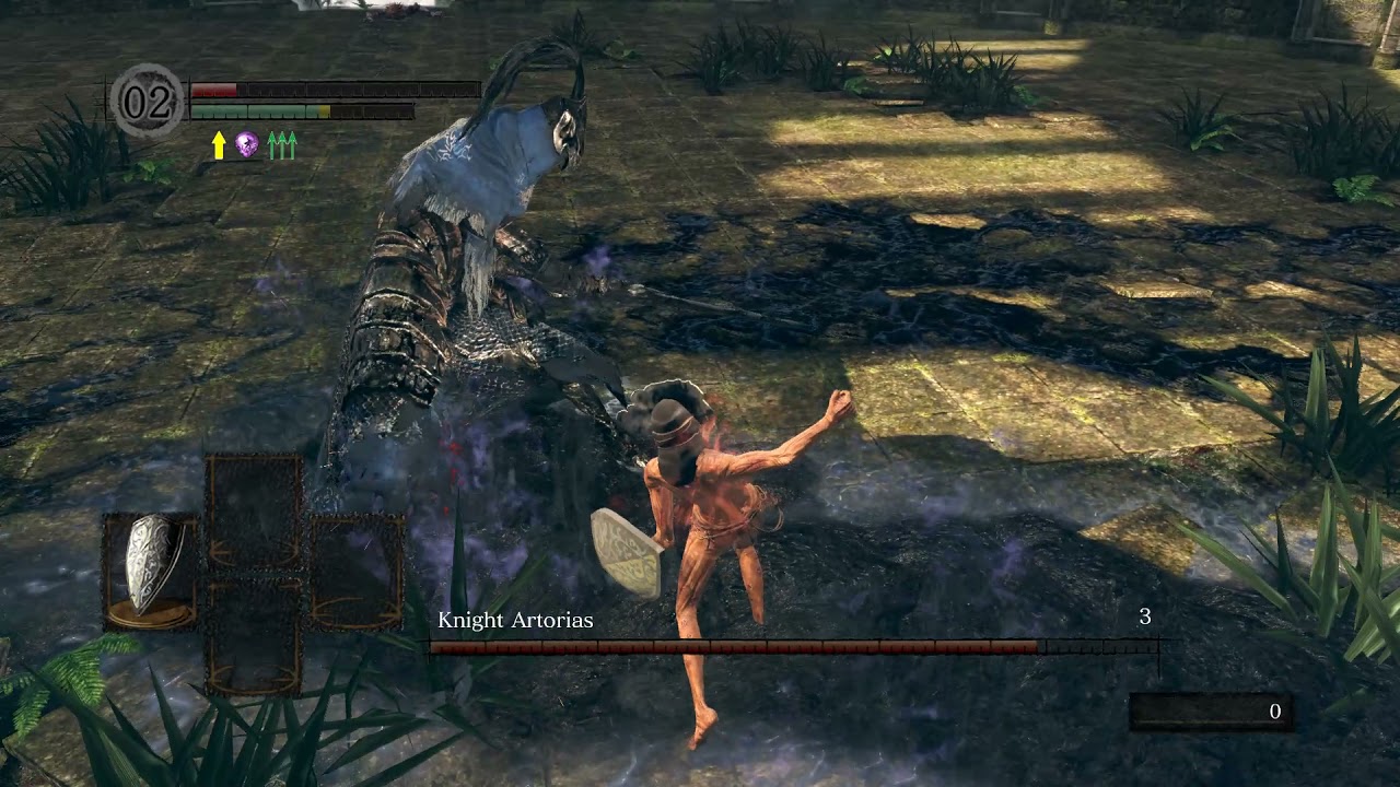 Knight Artorias (SL1, fist only) (no hits taken)