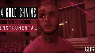 Lil Peep - 4 Gold Chains (Instrumental) chords