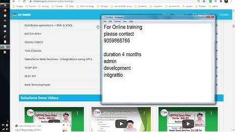 SalesForce Class 10 by Mohan sir 30th 2020 Sept Admin,Development,integration,Lightning batch 09