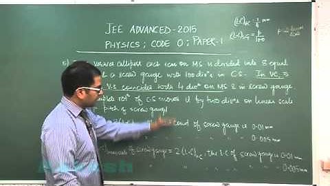 JEE-Advanced 2015 Paper-1 Solution-Physics Video [Q. 15-16] By Aakash