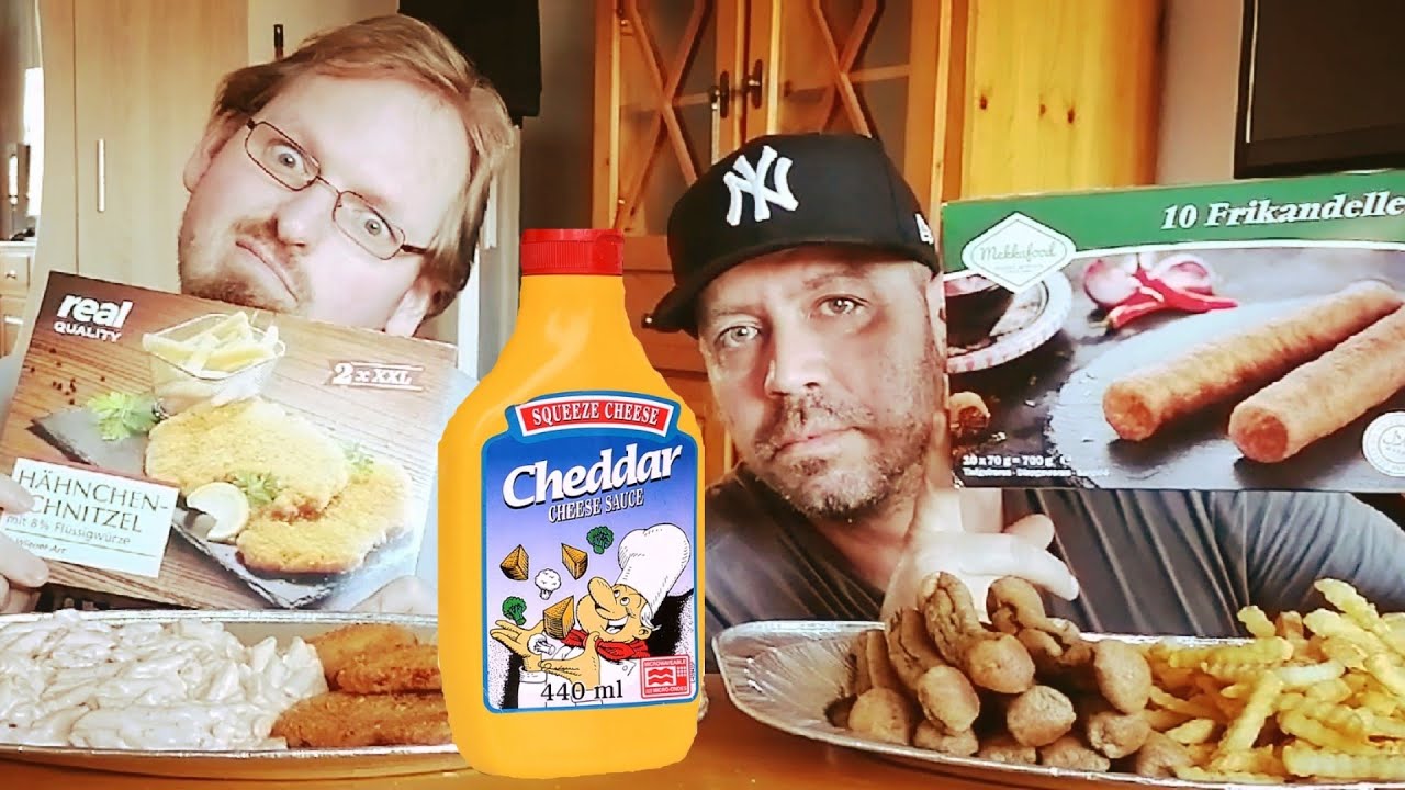 |MUKBANG STYLE| FRIKANDELN MIT POMMES FRITES + HÄHNCHENSCHNITZEL MIT NUDELSALAT |SALAMI TV|