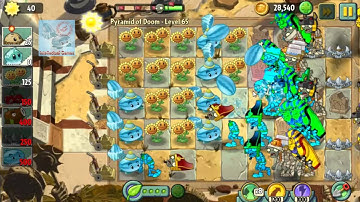 Pyramid of Doom Level 65 Winter Melon Party PvZ2 Endless Zone