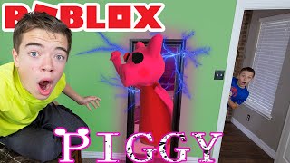 Roblox Piggy Returns Thru the Mystery Mirror Portal!  Piggy Trouble in Real Life!