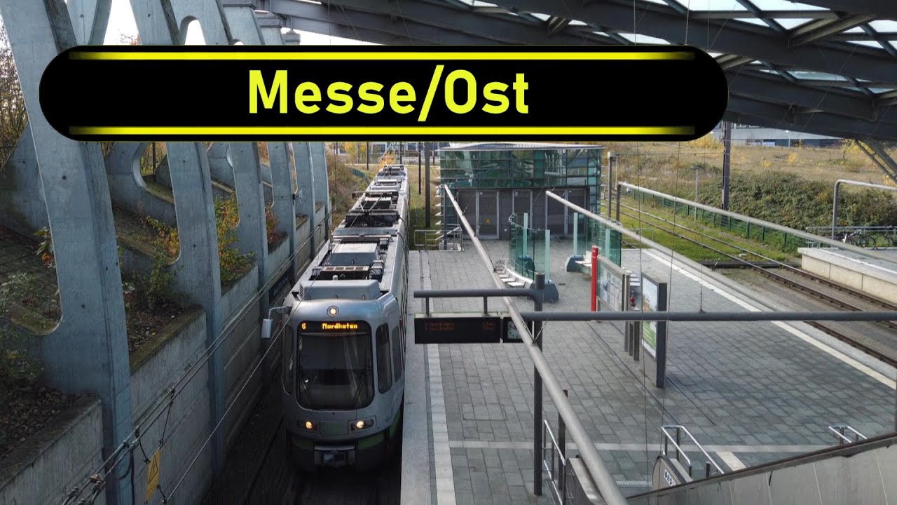 Stadtbahn Station Messe/Ost - Hannover 🇩🇪 - Walkthrough 🚶