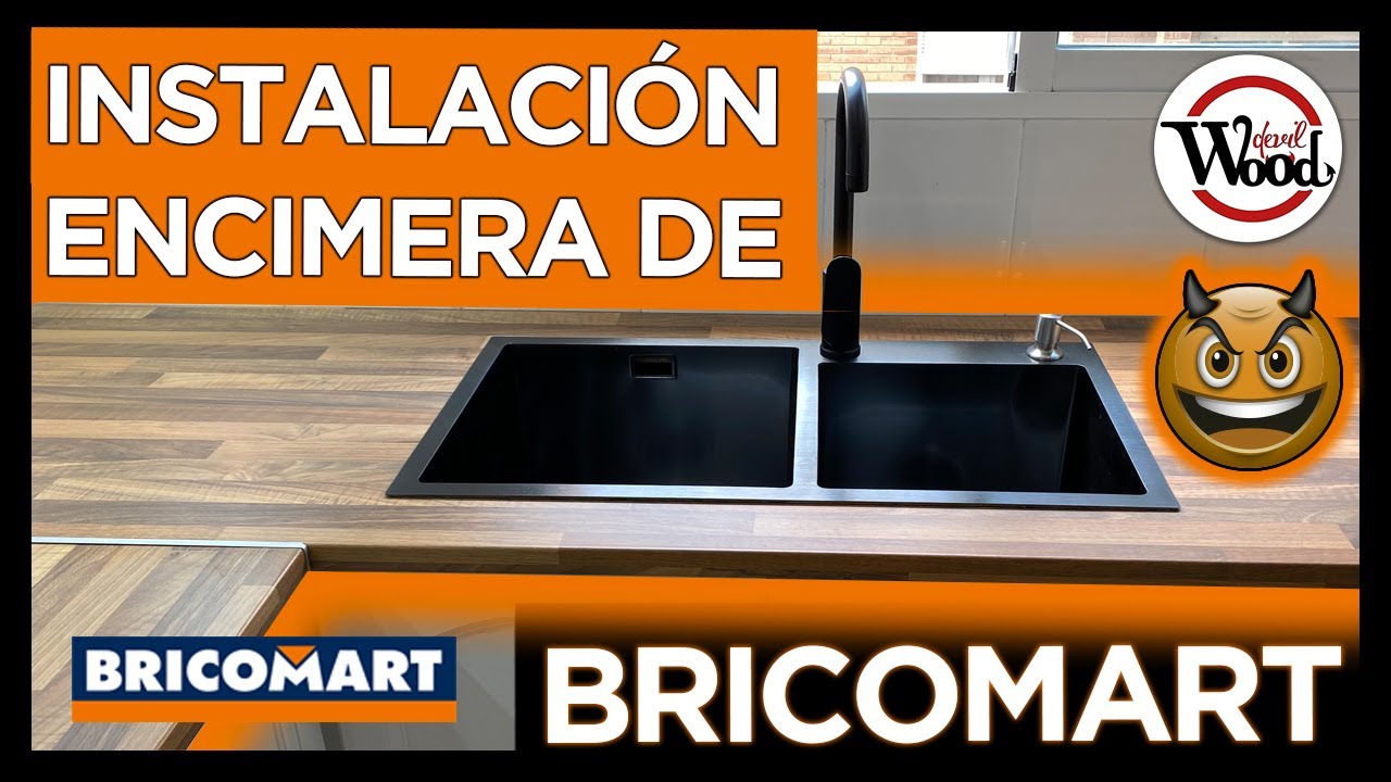  Como instalar 1 ENCIMERA de cocina DE MADERA LAMINADA DE Bricomart    DIY