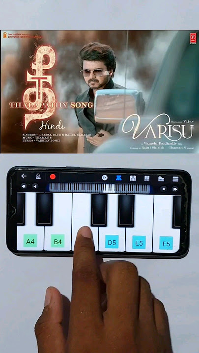 Download lagu Thee Thalapathy Piano | Easy Mobile Piano Tutorial #shorts #shortvideo #ytshorts #viral #thalapathy