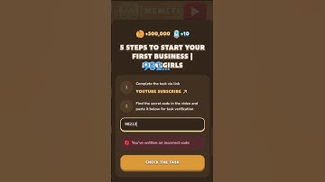 5 steps to start your first business memefi code #music #online #memefisecretcode