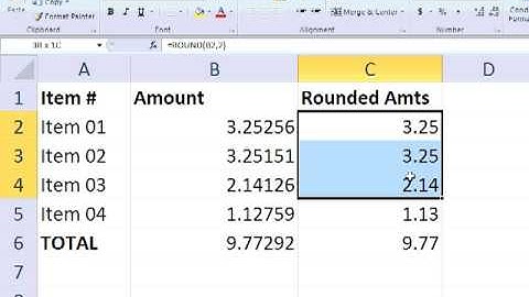 Excel Array Formula to Sum Rounded Values