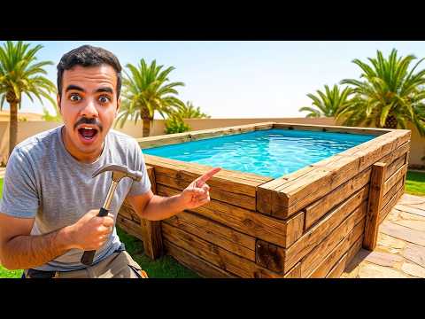 I Built the Cheapest Wooden Pool on the Farm!