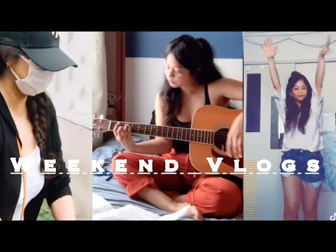 The Weekend Lyrinn Vlogs 💕| playing guitar | tiktok dance | Practice  kickboard
