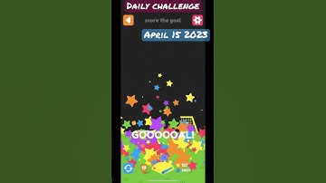 Squiggle drop - daily challenge April 15 | score a goal 🥅 #applearcade #dinsun #squiggledrop