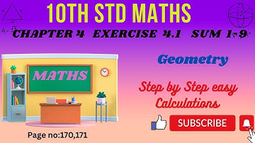 TN 10thmaths Exercise 4.1 sum 1-9@tnmaths6to10