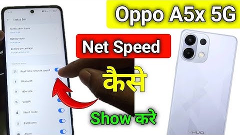Oppo A5x 5G net speed show/Oppo A5x 5G me net speed kaise dekhe/network setting