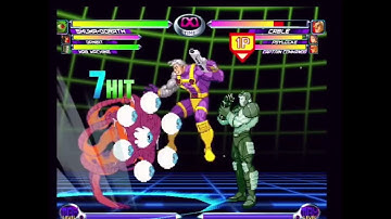 MvC2 - SHUMA Gambit WM - Mystic stare xx Mystic smash combo