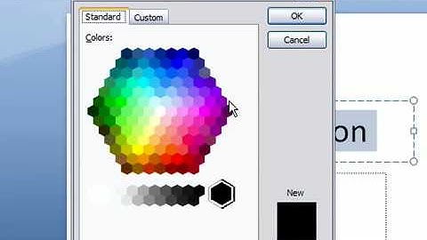 Change the Text Color in PowerPoint 2007