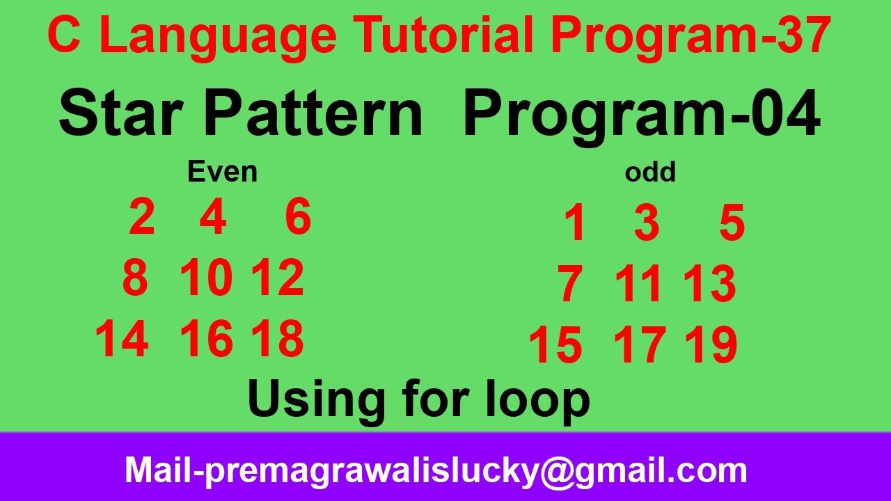 Star Pattern In C programming| Program-48 |star pattern program-04 ...