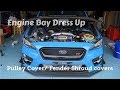 Titanium Pulley cover | GS Fender Shroud Covers | Engine Bay Dress Up 15+ WRX/STI