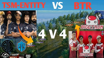 TSM-ENTITY VS BTR IN PMWL | 4 V 4 | PUBG MOBILE World League 2020