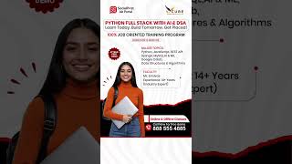Python Full Stack Coaching With AI &amp; DSA #pythonfullstack #fresher #itcourses #itcareer #ytshorts