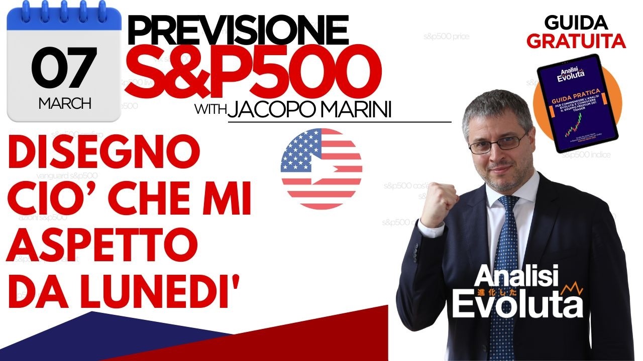 S&P500: DISEGNO CIO’ CHE MI ASPETTO DA LUNEDI'