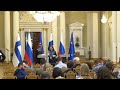 Путин_Финляндия: замена стакана с водой