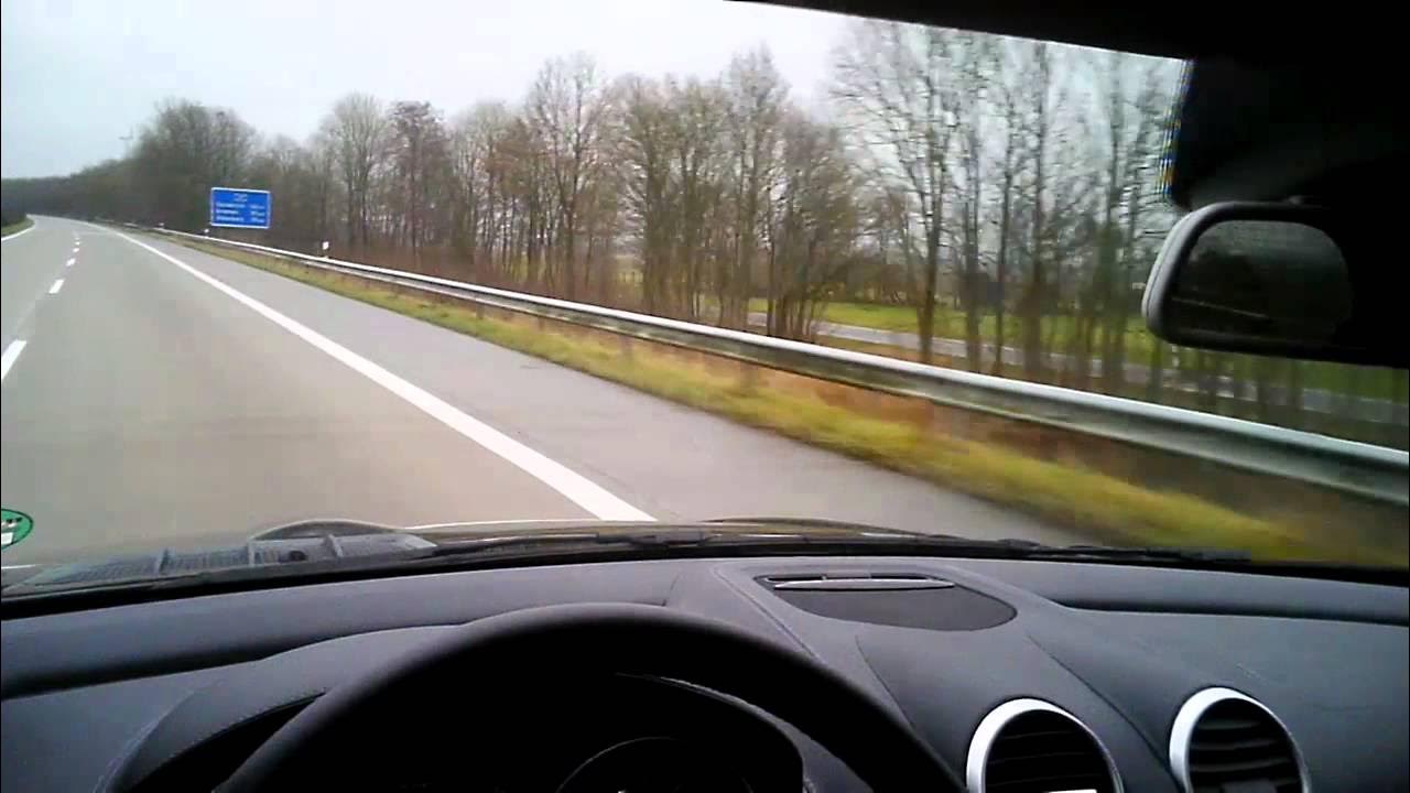 Driving from Wilhelmshaven to Oldenburg on the German Autobahn in a