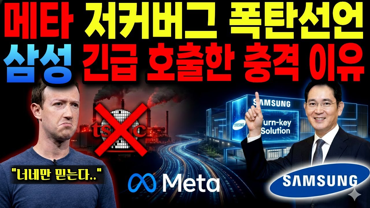 [긴급] 삼성전자 평택 라인 비상 걸렸다! 메타·구글 주문 폭주에 이재용 회장이 내린 긴급 지시 (저커버그, 대만행 비행기 취소하나?)