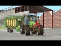 Grass mowing, collecting in United Kingdom | Krone Titan 6|42