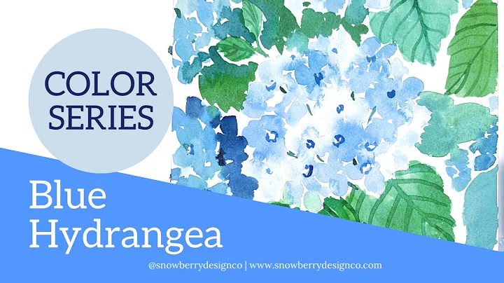 How to paint Loose Watercolor Hydrangea | #PaintingForBeginners