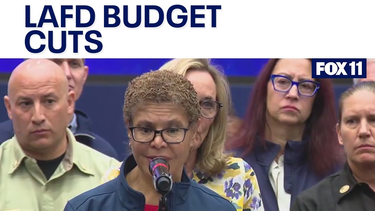 California Fires: LA Mayor Karen Bass addresses LAFD budget cuts