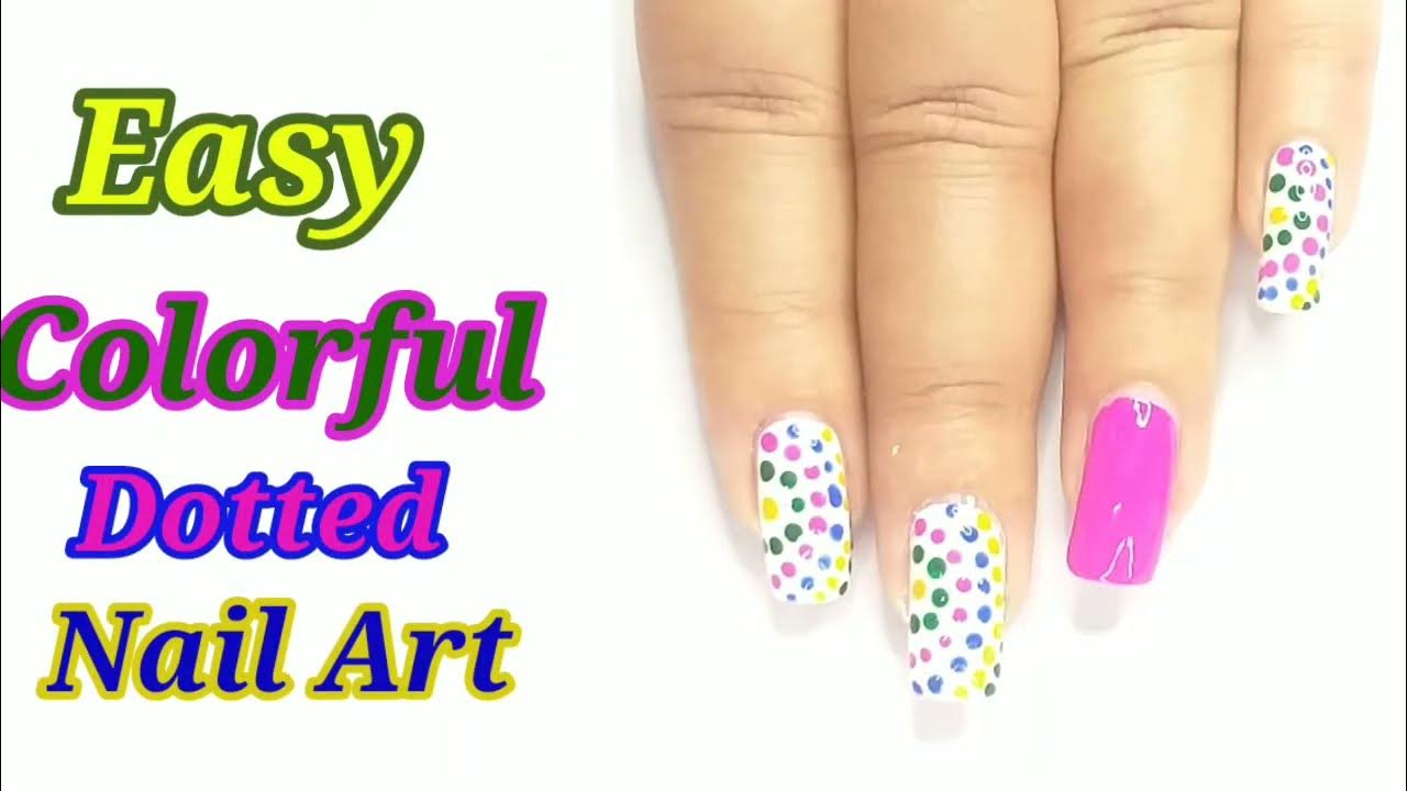 3. Easy Dotted Nail Art Tutorial - wide 4