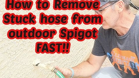 How to remove stuck hose from spigot
