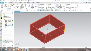 #NX SHEET METAL #Convert to sheet metal wizard