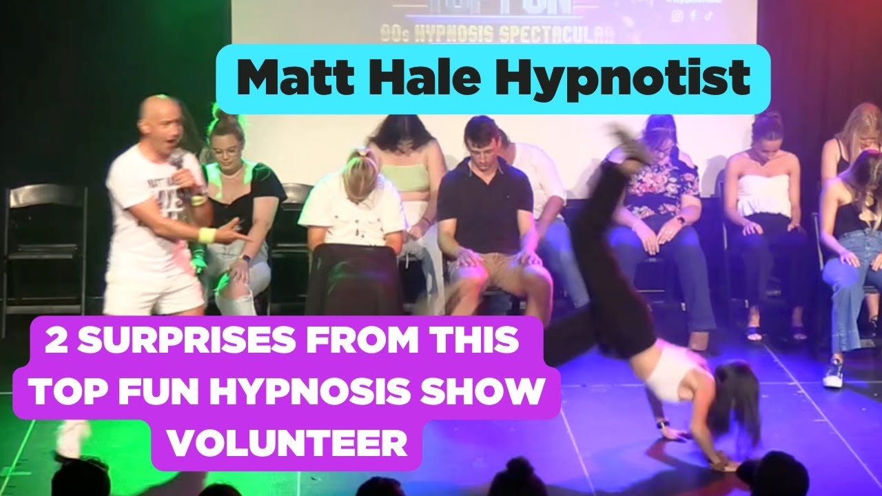 Matt Fun Matt Hale Hypnotist - Top Fun Surprises From This Volunteer! - YouTube
