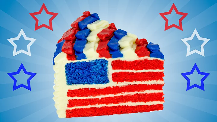 American Flag Cake for The 4th of July Dessert by Cookies Cupcakes and Cardio
