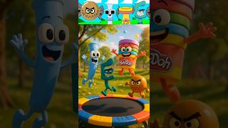 Sprunki Oc Play-Doh Vs Dirty Bubble Vs E Vs I All Characters Are Playing Trampoline