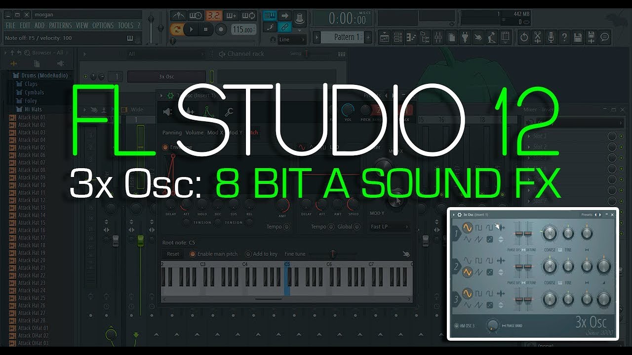 Бит без звука. Синтезатор FL. FX FL Studio. Как настроить 3x OSC.