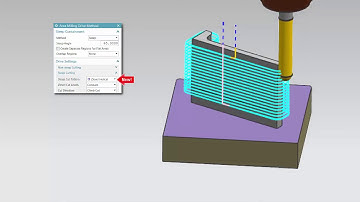 NX12.0.2 Zlevel Helical Cut Pattern in Area Milling Drive Method