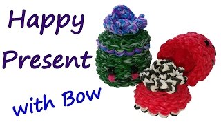 Happy Present with Bow Tutorial by feelinspiffy (Rainbow Loom)