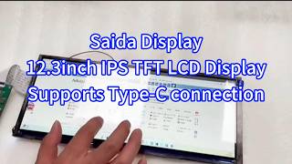 12 3inch IPS TFT Lcd Display 10-point touch screen #saidadisplay  #lcddisplay #touchscreen #custom