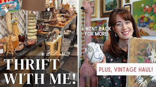 Thrift with me | I WENT BACK FOR MORE! | Vintage Reseller